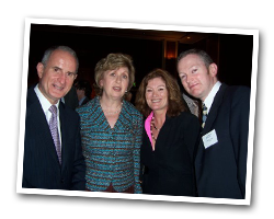 Fionnula Moulton with President Mary McAlysee in Dubai